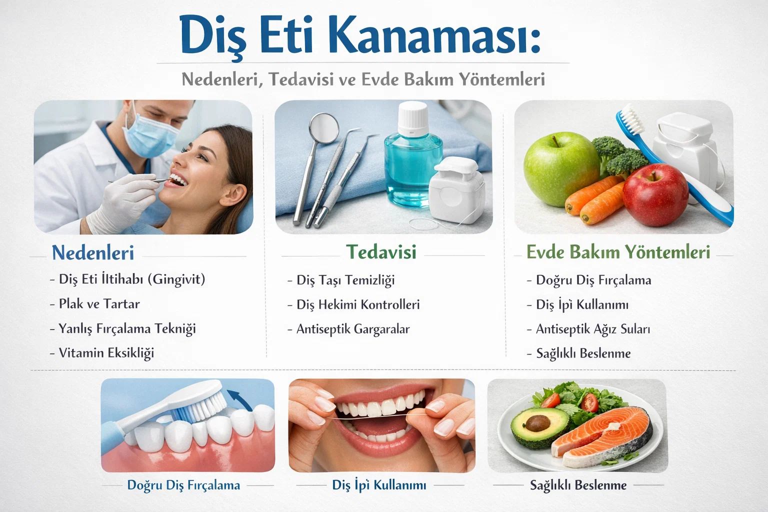 Diş Eti Kanaması: Nedenleri, Tedavisi ve Evde Bakım Yöntemleri