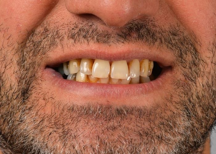 3 numaralı vaka · tedavi öncesi ağız içi yakın çekim
